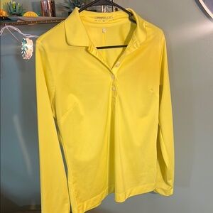 Yellow Long Sleeve Polo Shirt